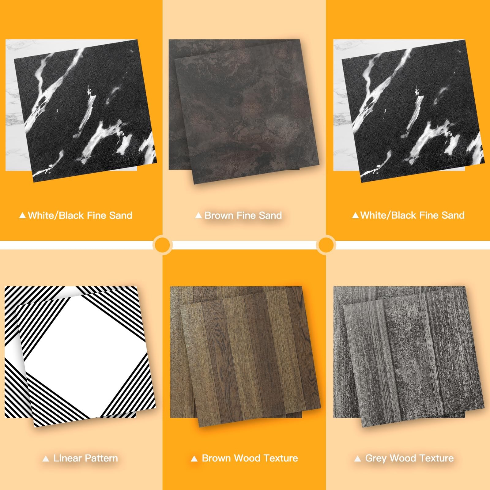 30-Pack Peel and Stick Floor Tiles, 12 x 12in Vinyl Flooring Tiles, Self-Adhe…
