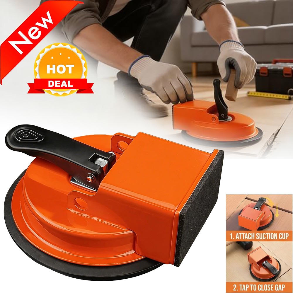Floor Gap Fixer Tool with Suction Cup for Hardwood-Laminate and Vinyl Flooring
