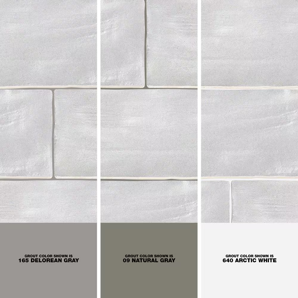 Amagansett Fog Gray 3 In. X 8 In. Mixed Finish Ceramic Subway Wall Tile (5.38 Sq
