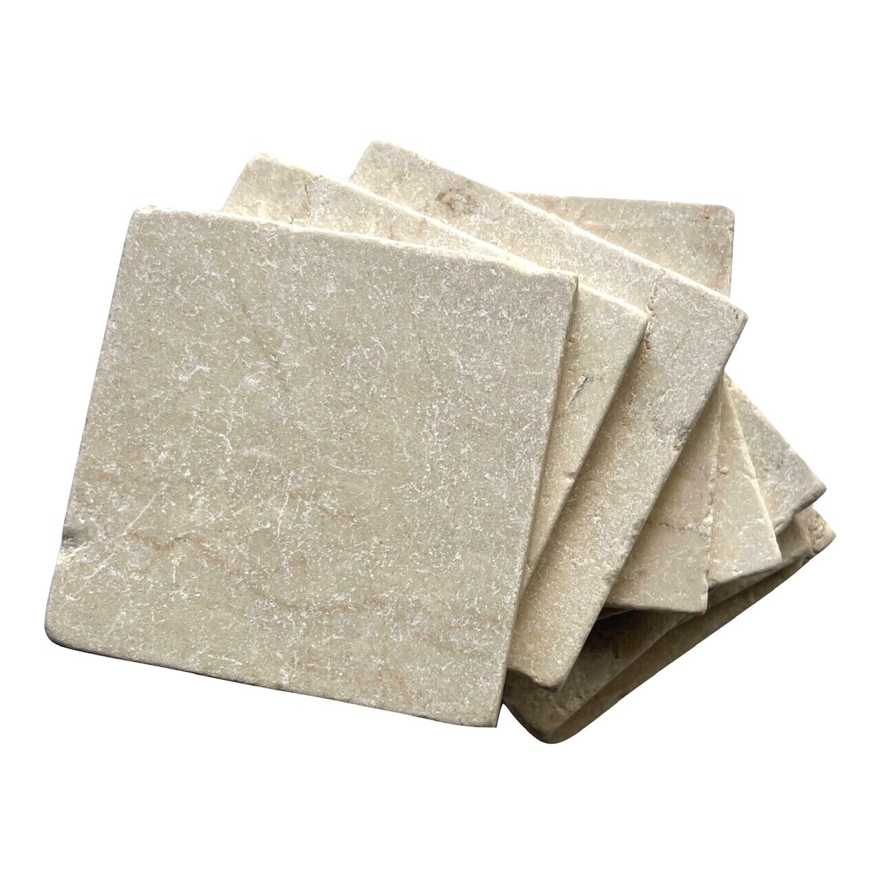 Botticino Crema 4×4 Tumbled Marble Tile Backsplash Floor Wall (Sold by 1 PIECE)