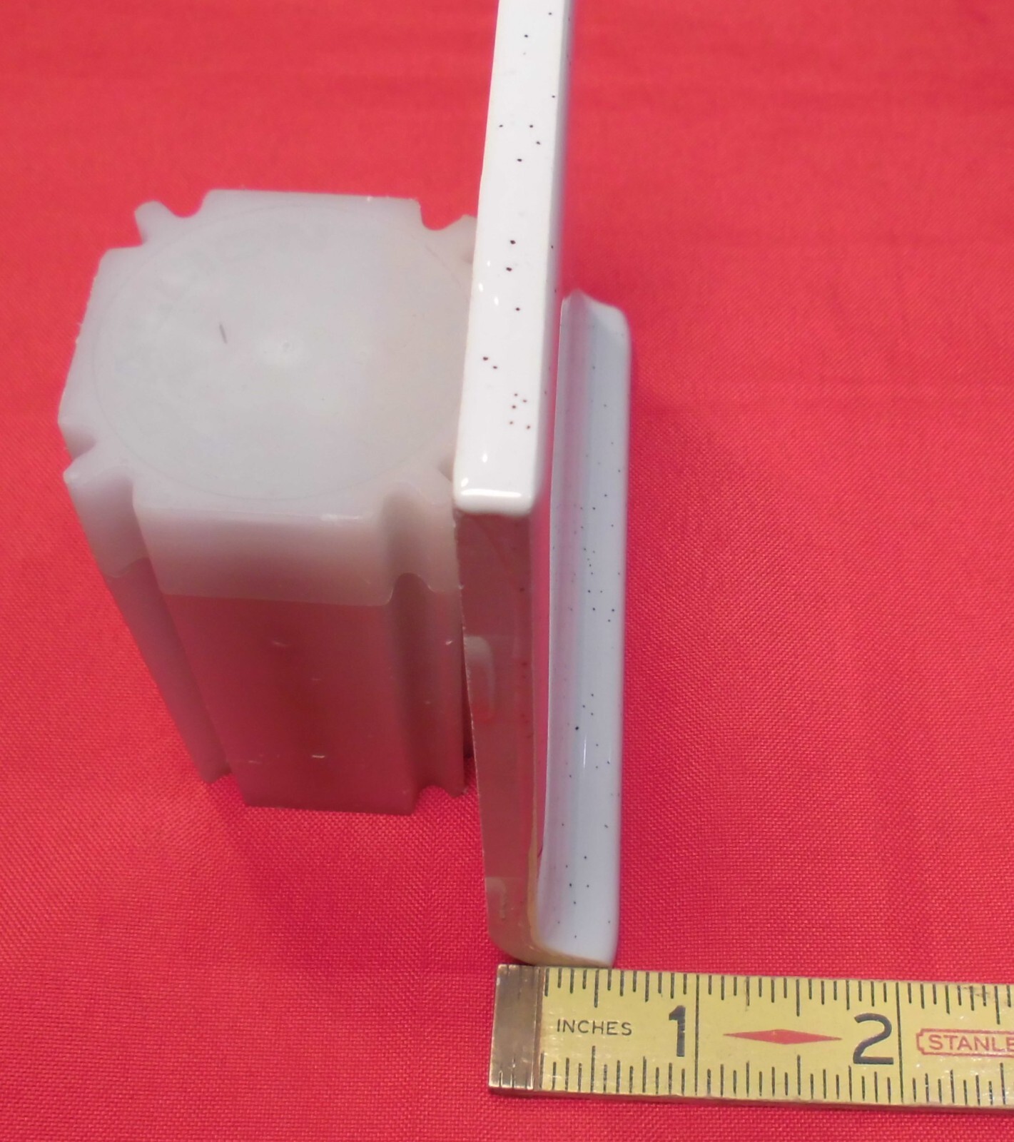 1 pc. Salt & Pepper: stack-on-top Cove/Base Ceramic Tile; 4-1/4″ American Olean