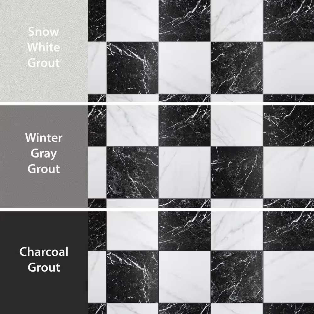 Merzoni Checker Ruzzini 17-7/8 In. X 17-7/8 In. Porcelain Floor and Wall Tile (1