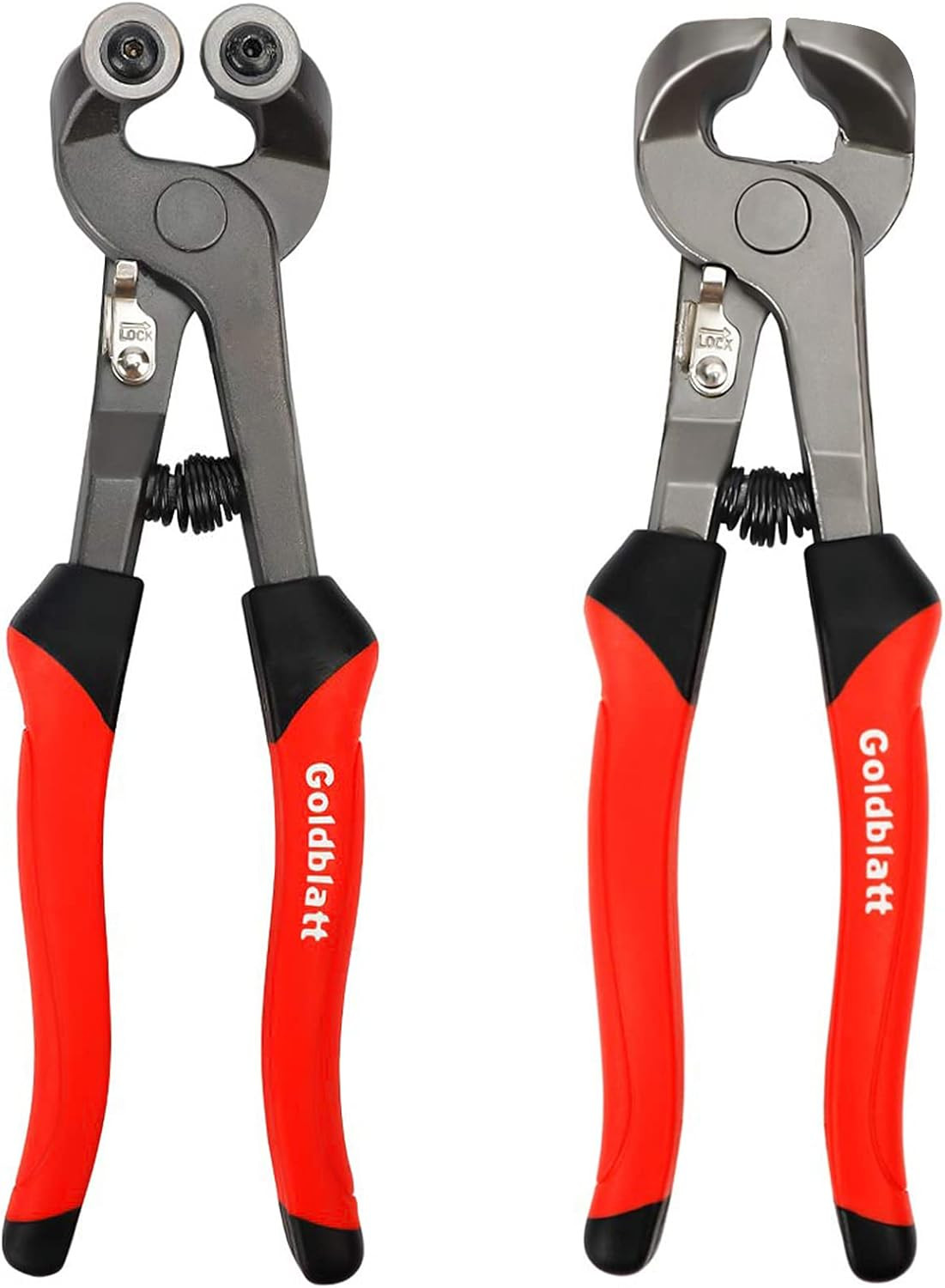 Glass Tile Nippers Set Heavy Duty Carbon Steel Precision Cutting Tools 2 Pc