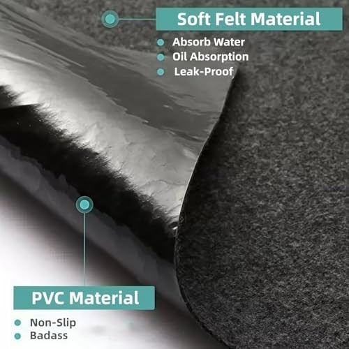 Golf Cart Garage Floor Mat 110in x 59in | Waterproof, Oil Absorbent, Anti-Slip