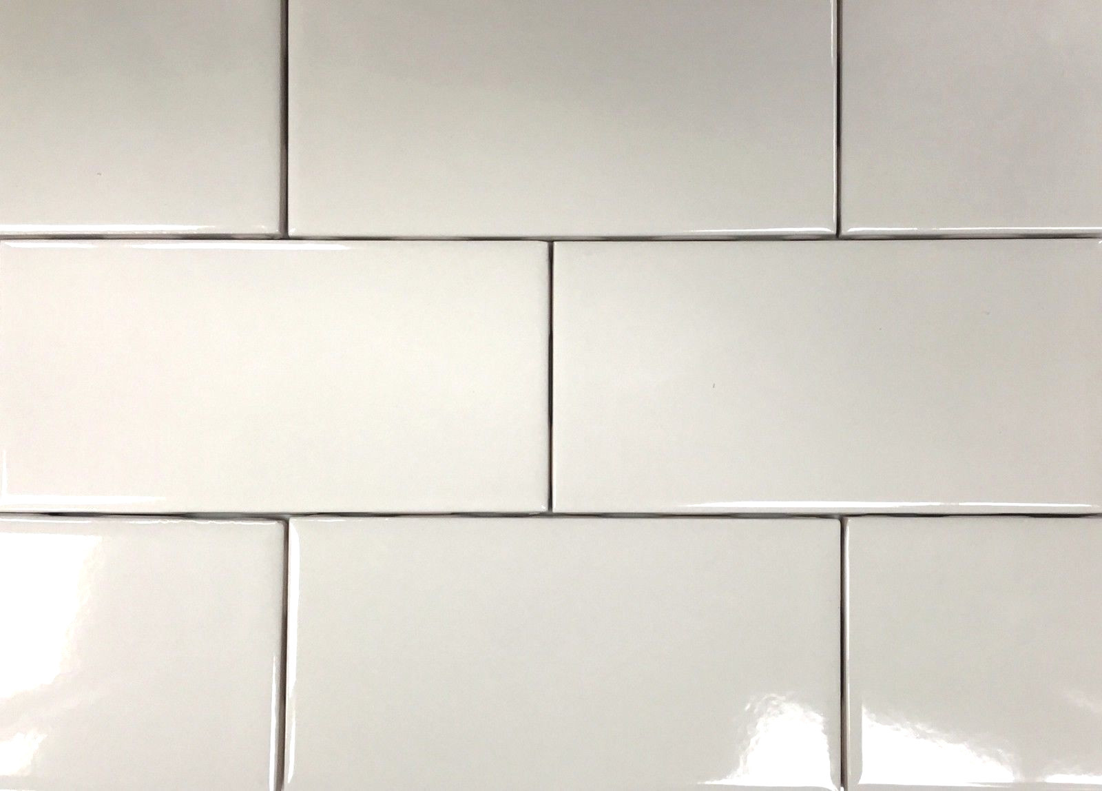 Bone 3×6 Shiny Glossy Finish Ceramic Subway Tile Backsplash Wall Floor 1 PC