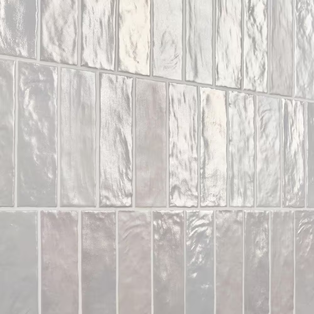Amagansett Fog Gray 3 In. X 8 In. Mixed Finish Ceramic Subway Wall Tile (5.38 Sq