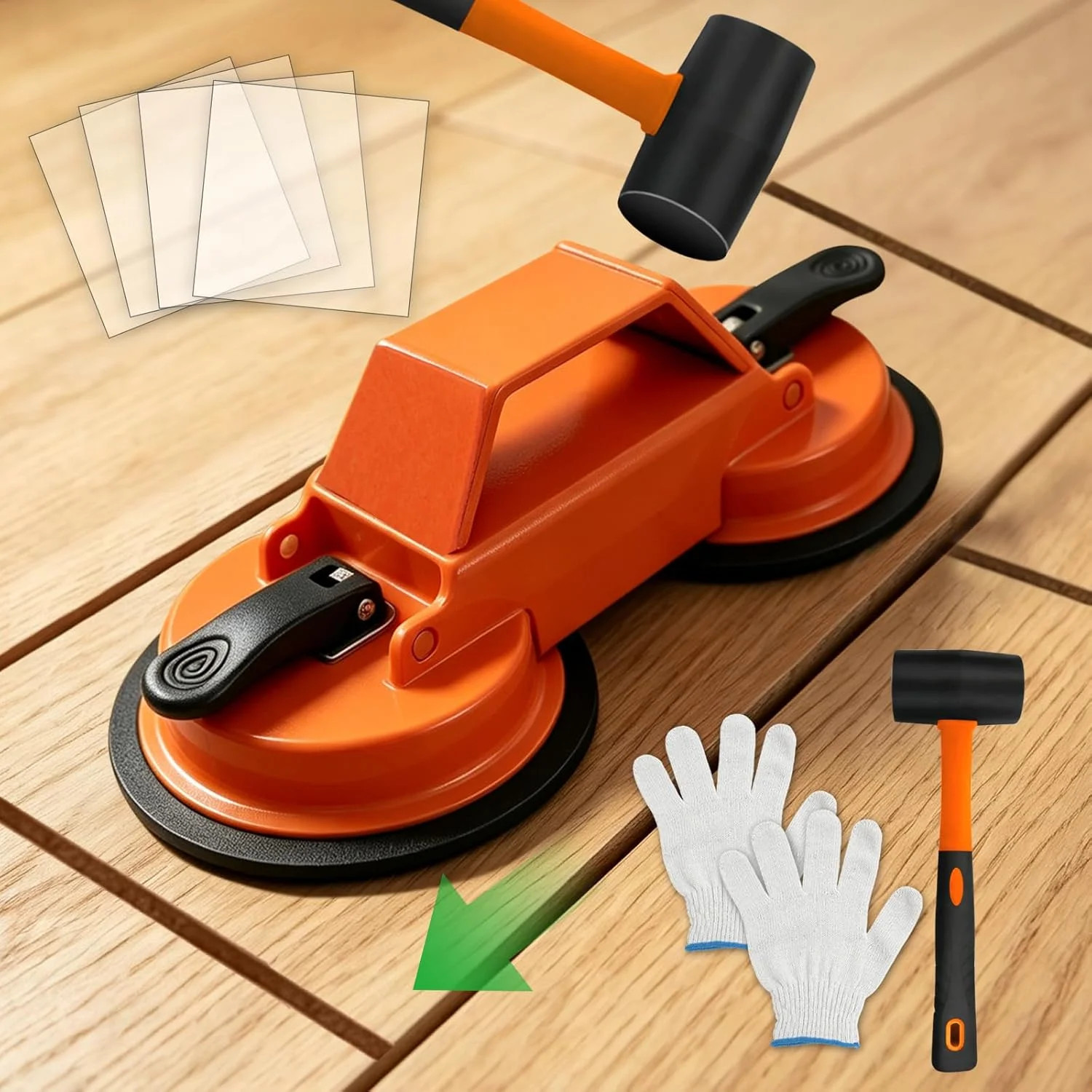 Floor Gap Fixer Tool to Fix a Floor, Vinyl Floor Repair Kit with Strong Suction