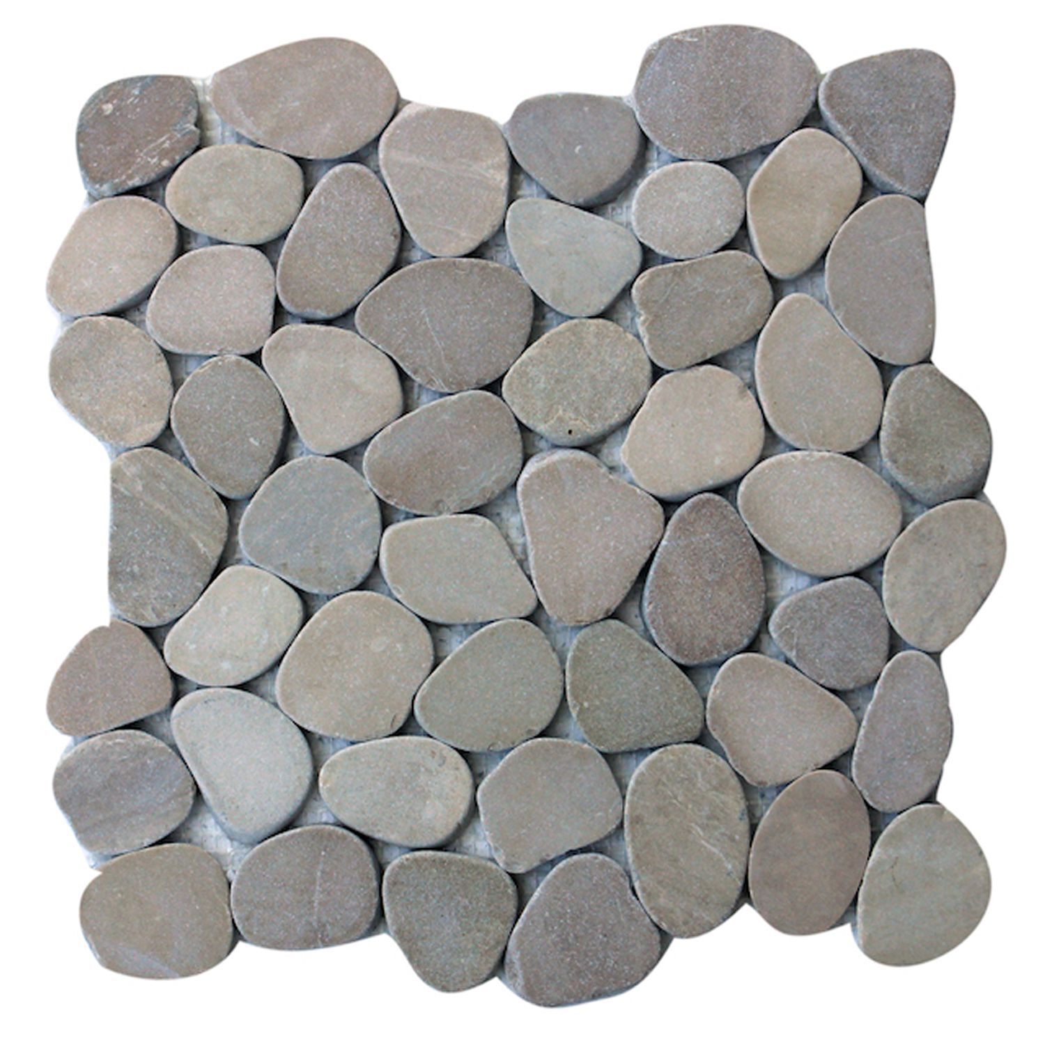 Tan Sliced Pebble Mosaic Wall & Floor Tile ($10.27/SqFt)