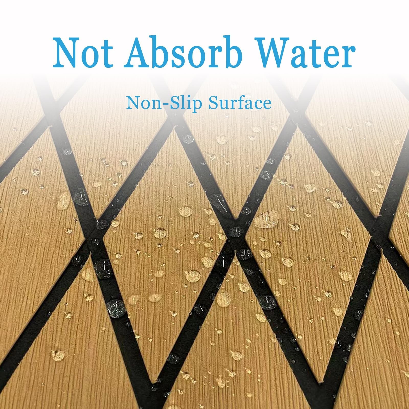 Boat Flooring Mat EVA Foam Boat Decking Marine Carpet Faux Teak Sea Decking S…