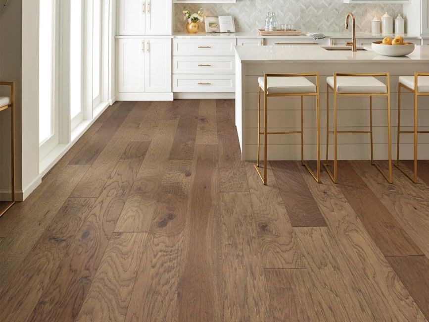Shaw SW741 Pebble Hill 6″W Handscraped Engineered Hickory – Off White