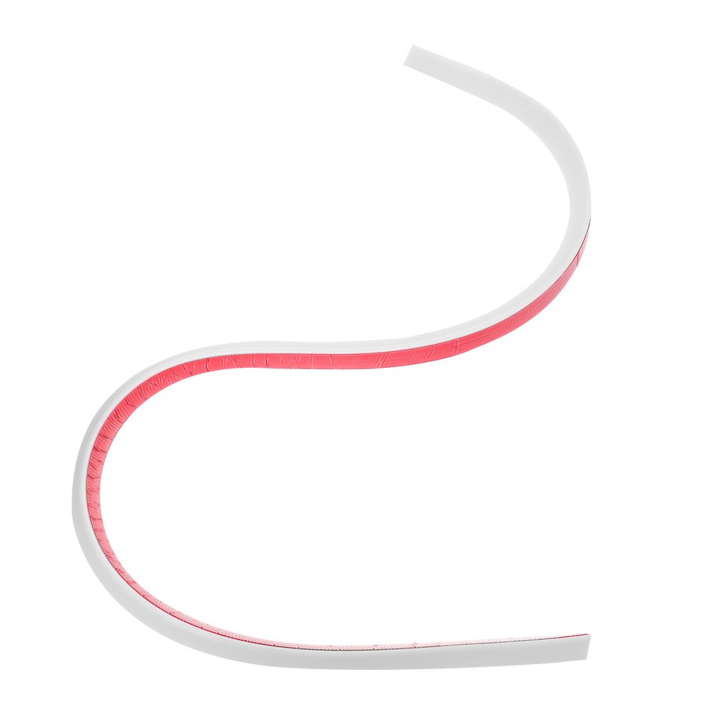White Shower Threshold Ramp Water Stopper Strip for Bathroom Floor Seal