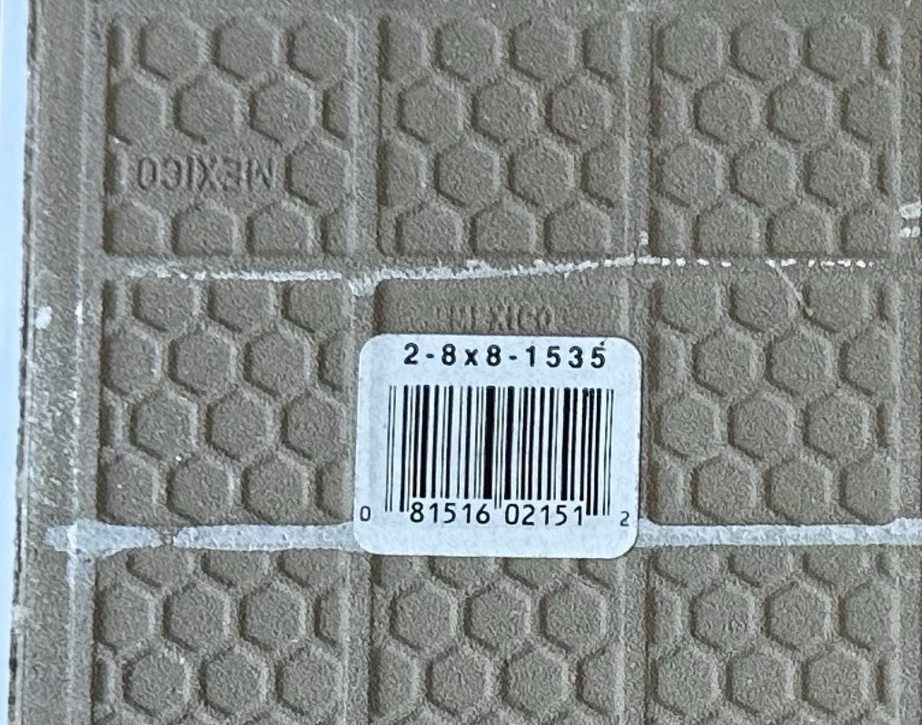 1 pc. Shades of light Browns: 8″ Daltile Ceramic Floor Tile: Vail 7-15/16″ New