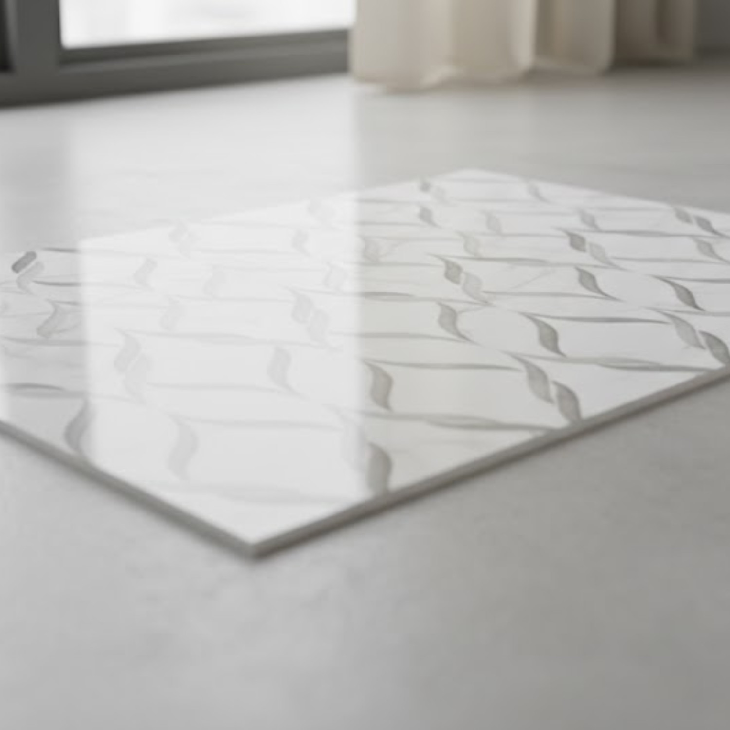 My Luxury Flooring MK GLOSSY Librato Satvario Decor Porcelain Tiles – 24 x 48 In