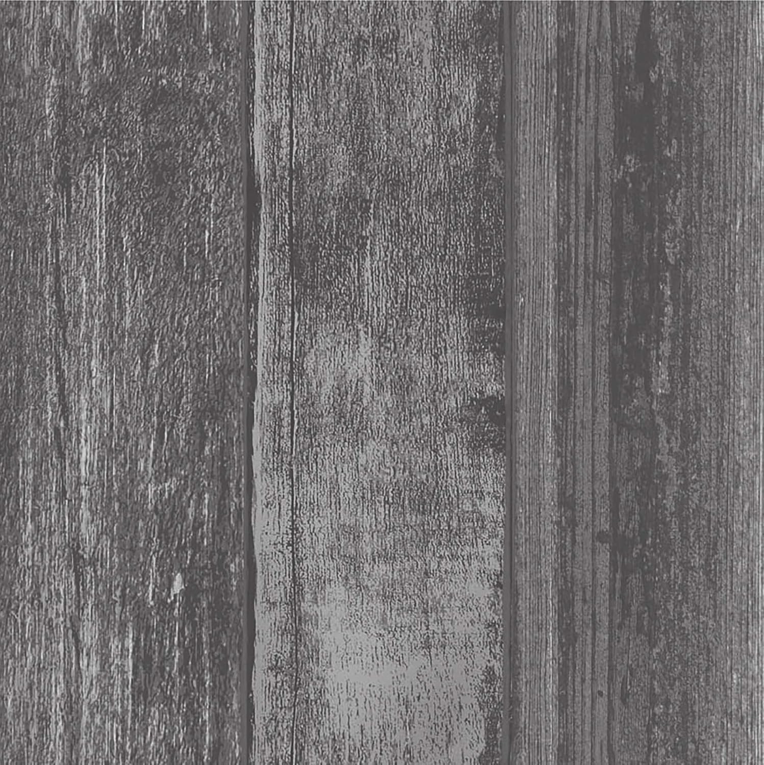 Floorpops Vanleer Peel and Stick Floor Tiles, Grey, Wood-Look Vinyl Floor Tiles,