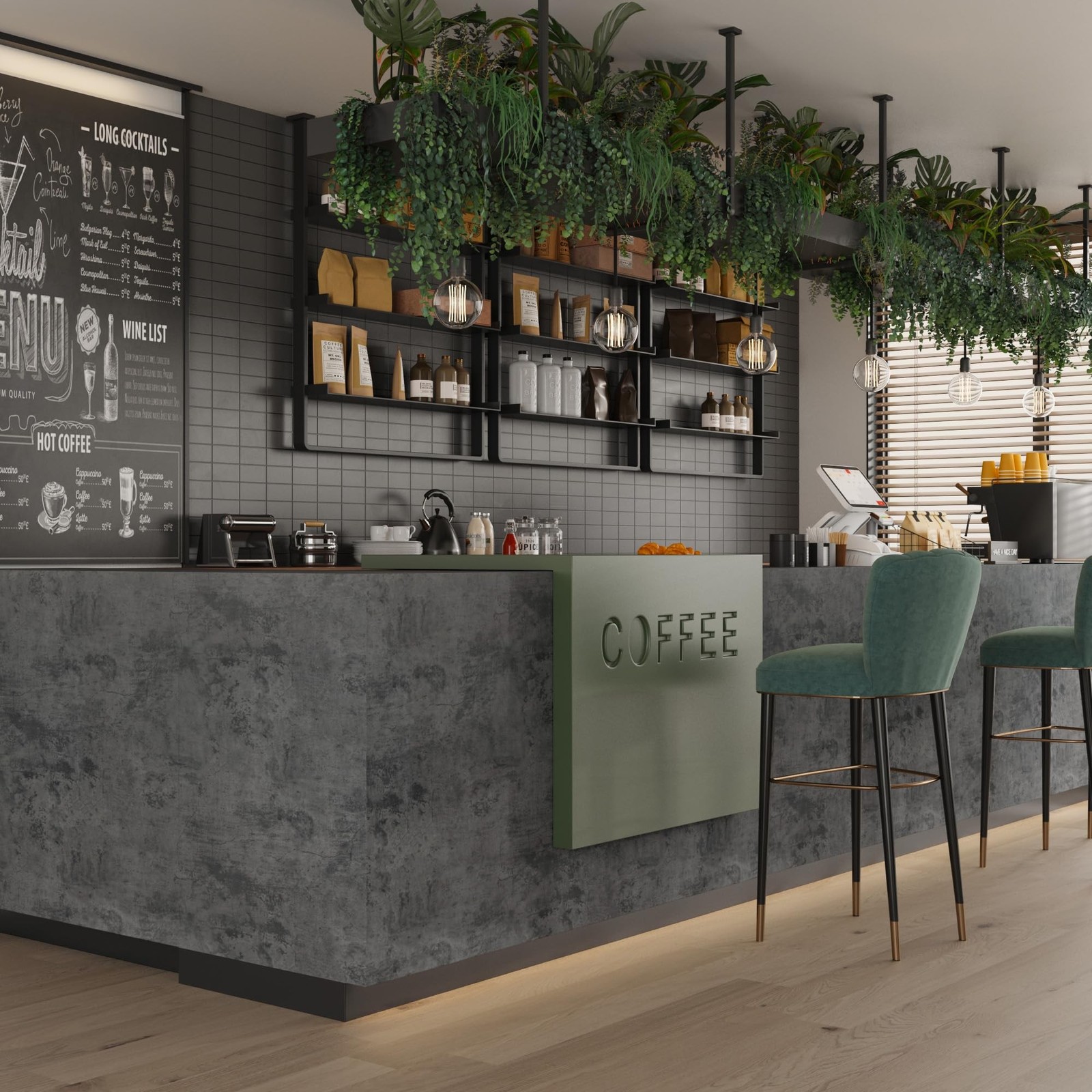 BAYYA Concrete Wallpaper Roll Peel Stick countertops Grey Textured Thick Cont…