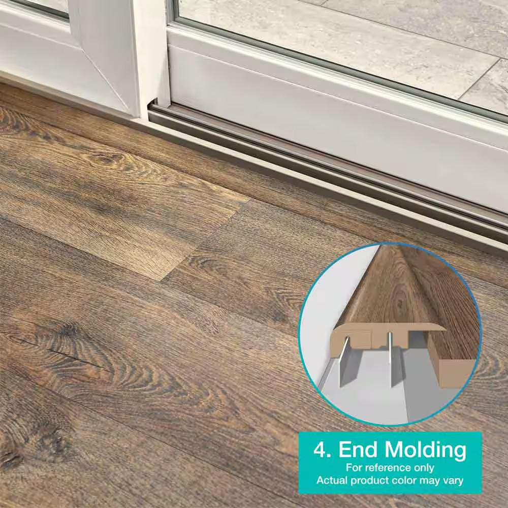 Stapleton 0.75 In. T X 2.37 In. W X 78.7 In. L Textured Wood Look Laminate Mould