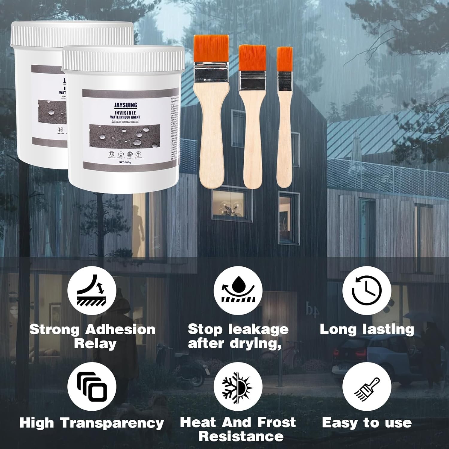 Transparent Waterproof Coating, Super Strong Waterproof Anti-Leakage Agent Invis