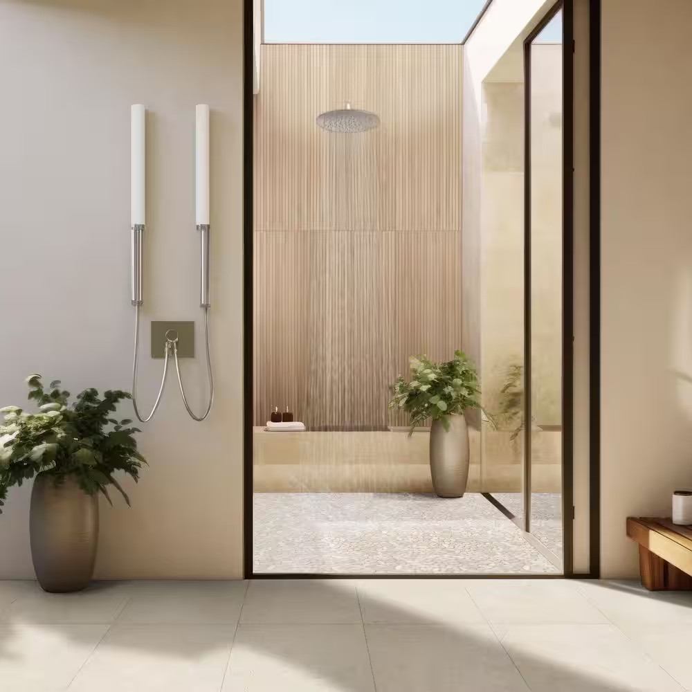 Urban Bamboo Ridge Fluted Matte Ceramic Wall Tile 16 In. X 48 In. (15.5 Sq. Ft./