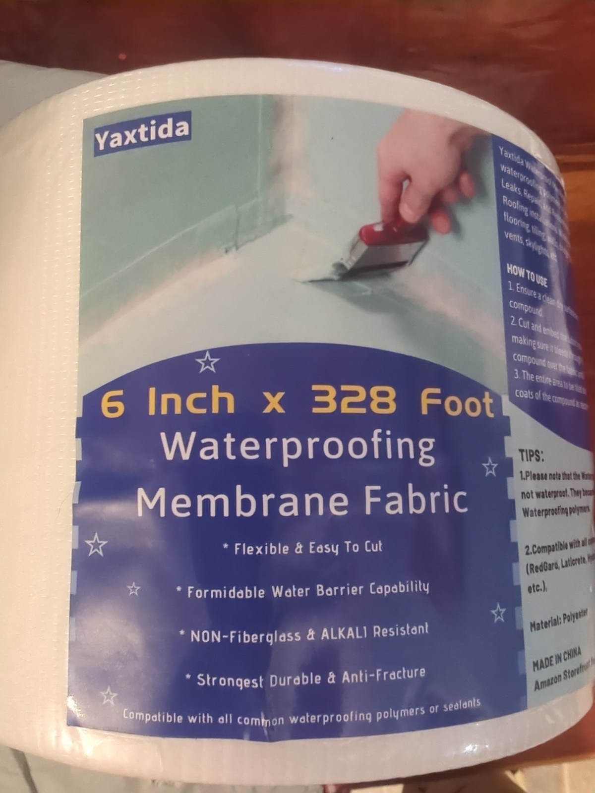 6″ X 328 Ft. Waterproofing Membrane Fabric