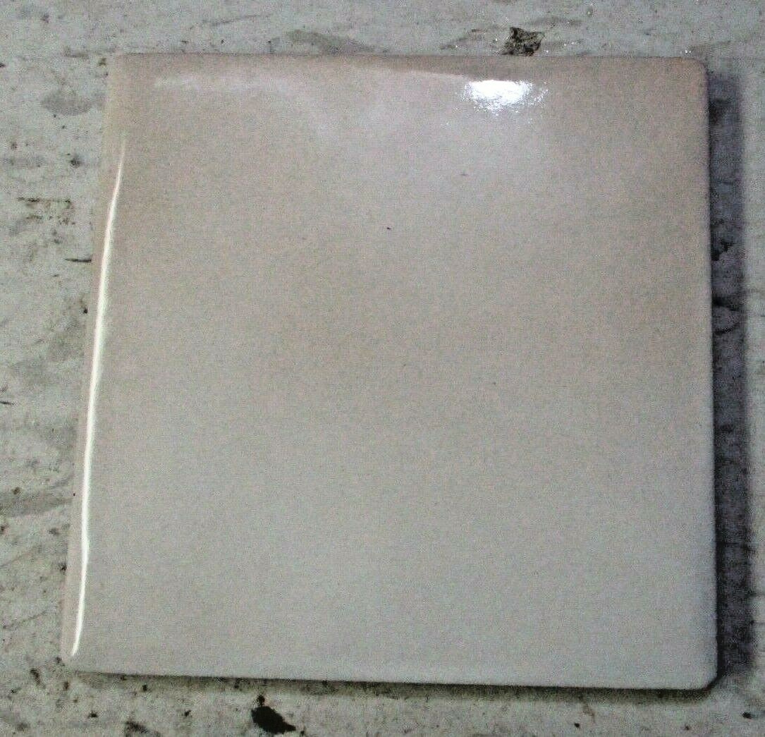 1 Floor Tile Italy Dimpled 4-1/8″ Porcelain Satin Beige w/ Color Variations MCM