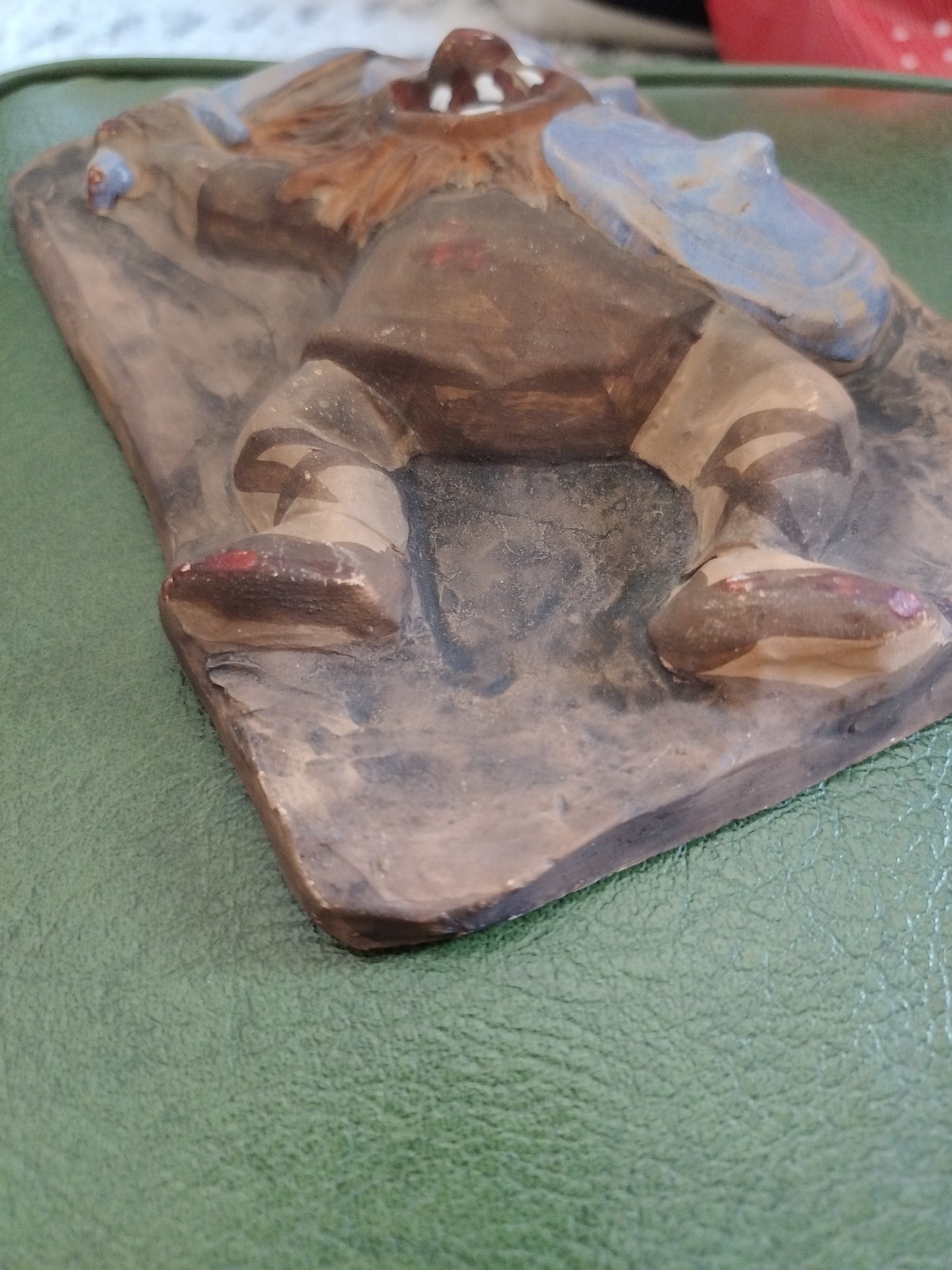 Vintage Viking Tile – Unique Clay Tile – Fantasy Decor – Made In Denmark Danish