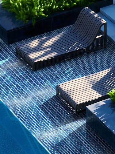 Textured Glass Mosaic Tiles 12″x12″ – Waterproof Subway Backsplash for Kitchen,