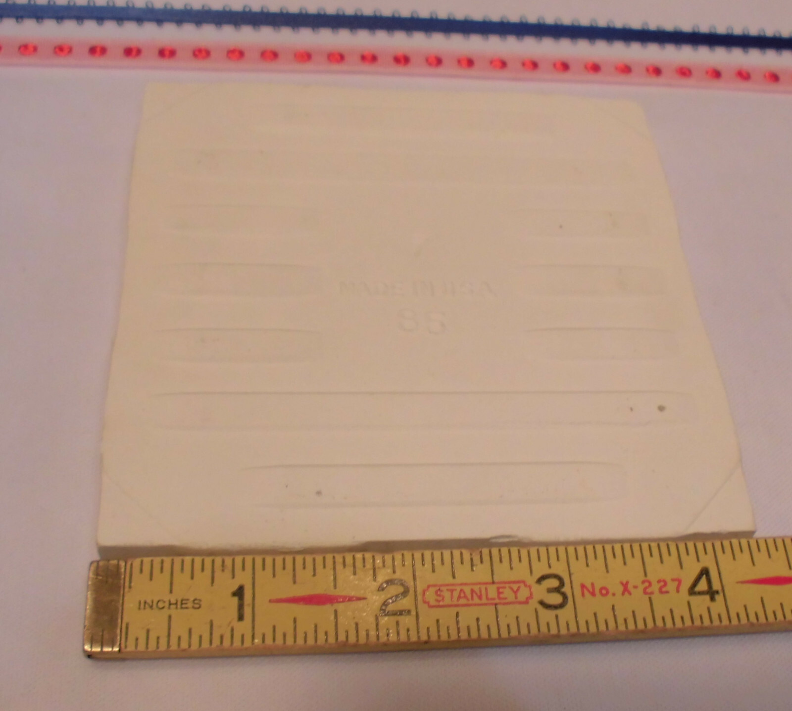 1 pc. Ceramic Tile: Buckwheat – Sandstone: Beige & Gold Specks, Robertson 4-5/16