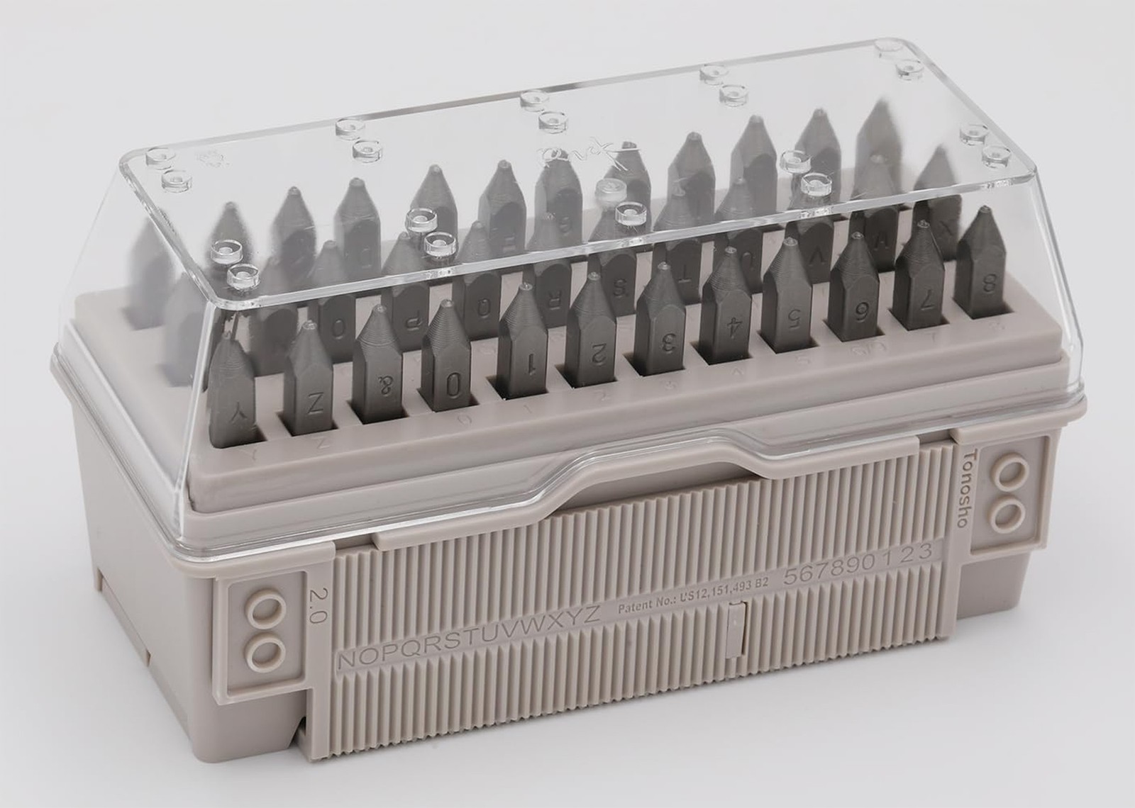 1mm (3/64″) Letter & Number Stamp Set with Patented Alignment Tool Box – 3