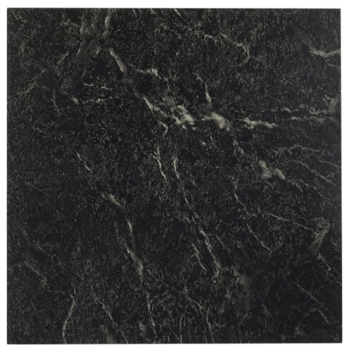 FTVMA40920 Nexus Vinyl Tile, Marble Black with White Vein, 20 count(pack of 1…