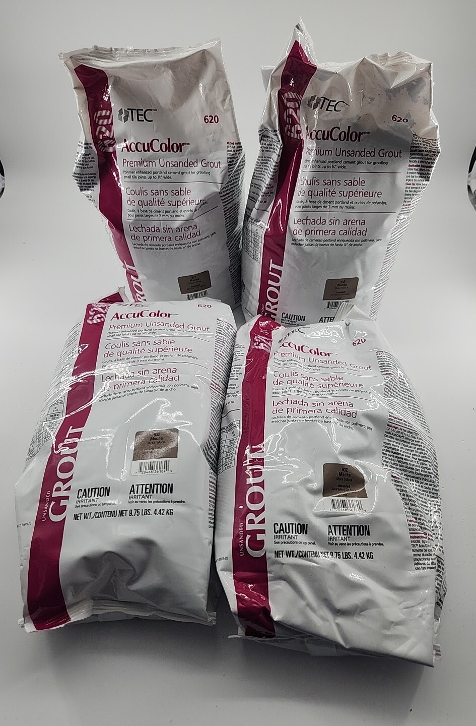 TEC – 620 – AccuColor Premium Unsanded Grout – 932 Mocha – 9.75 lb – Qty 4