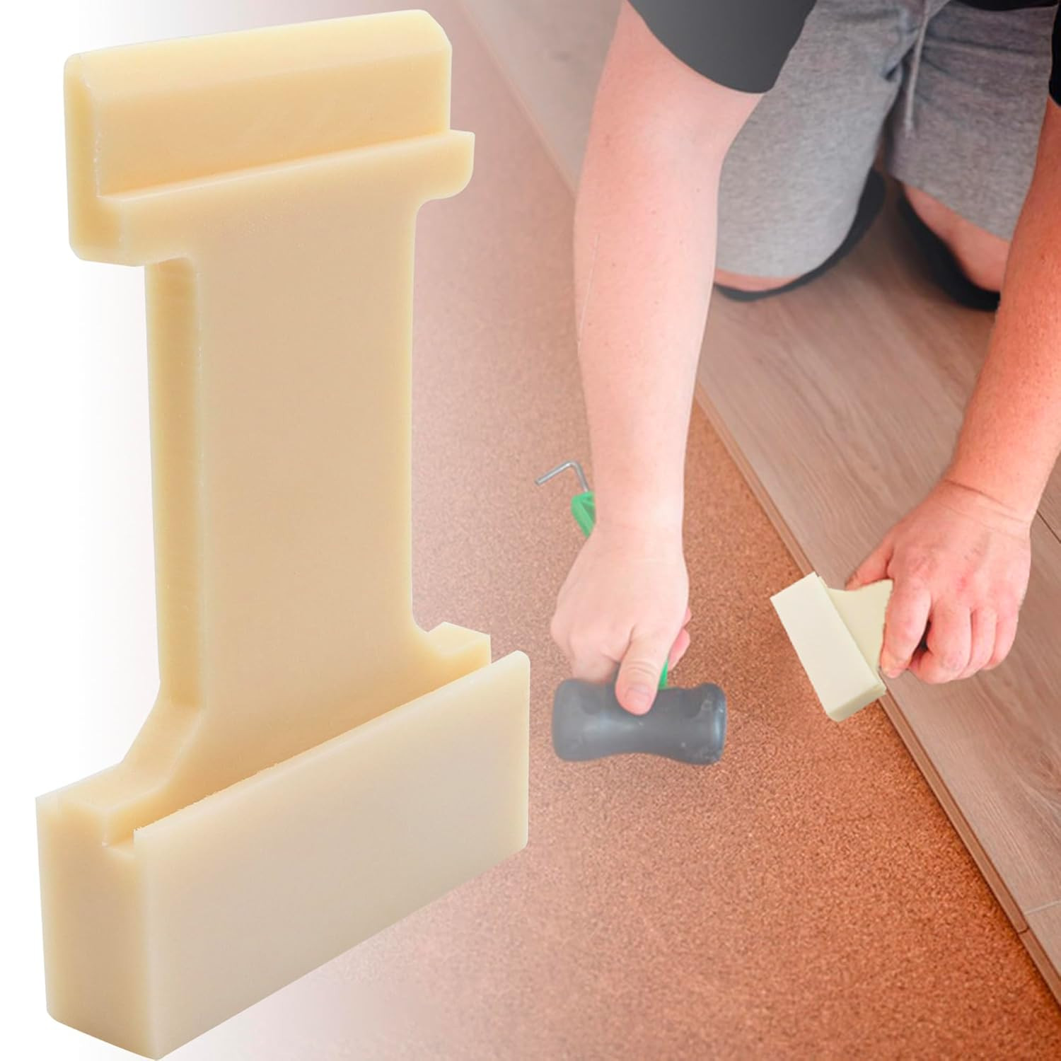 4-In-1 Laminate Flooring Tools – Nylon Tapping Block Kit for Laminate Plank and