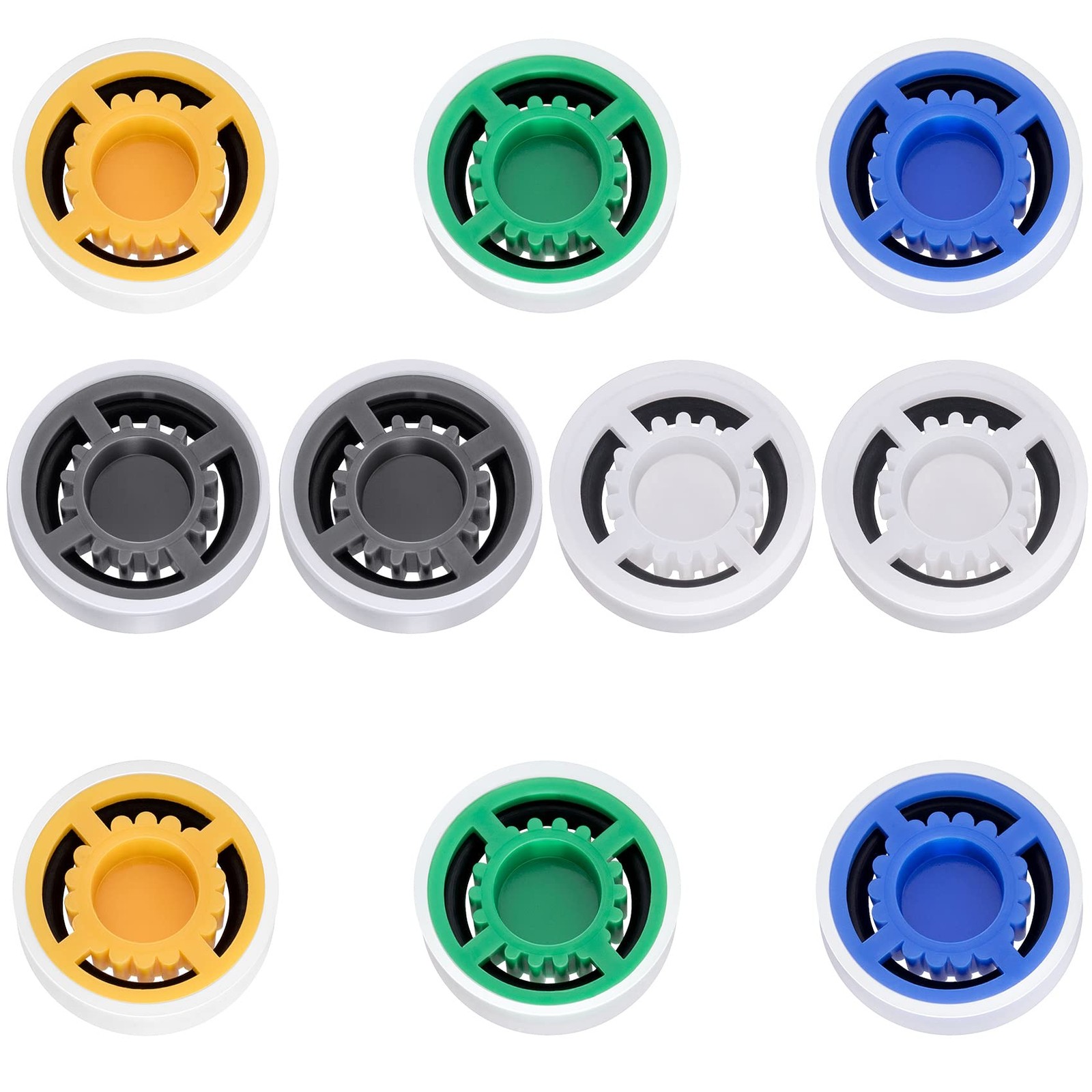 PAGOW 10pcs Shower Flow Reducer Limiter, gpm 1.5 Restrictor