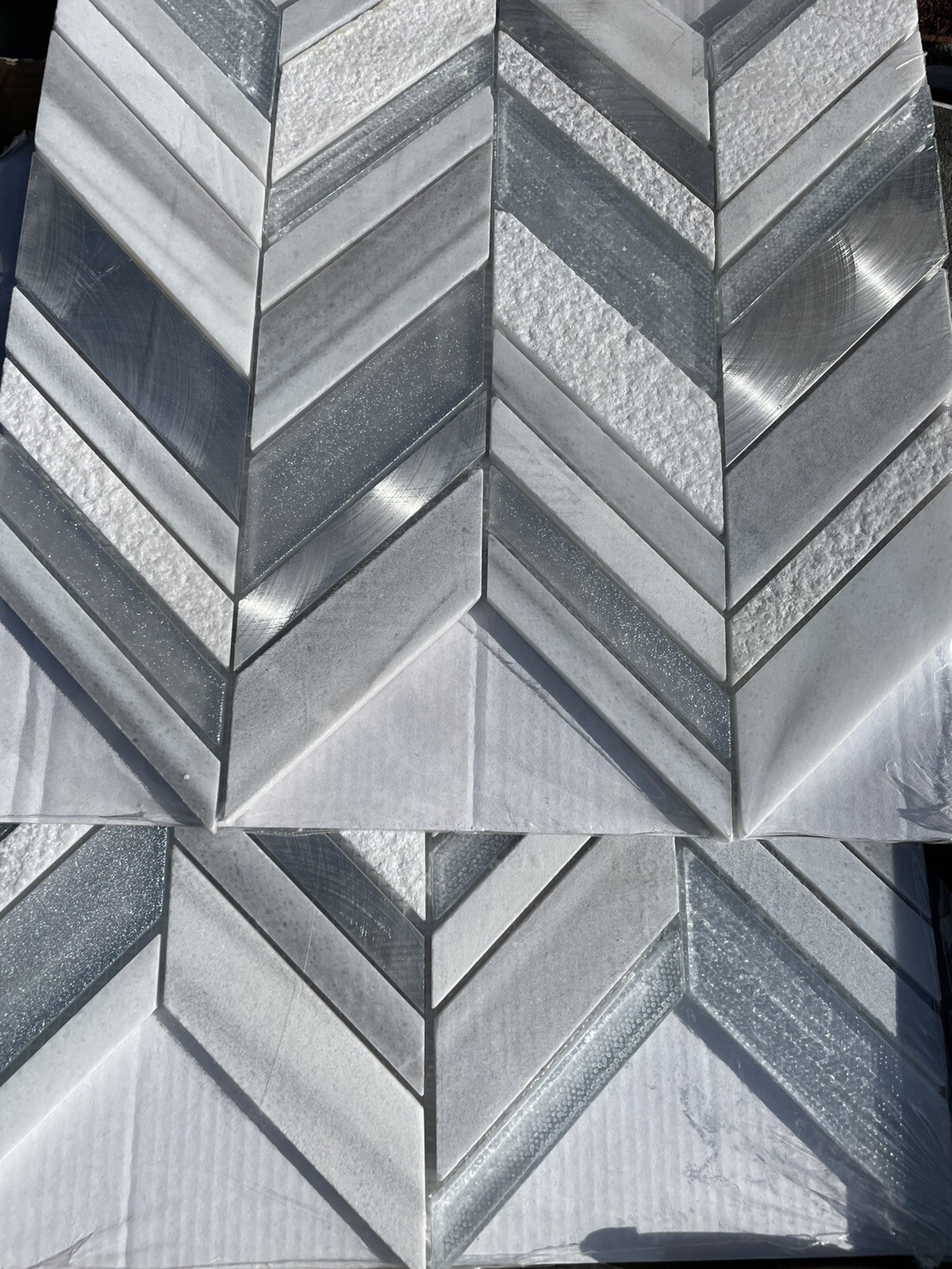 New 1 Box (10 Pcs) MSI Harlow Chevron , 8 Mm Thick 12”X11”