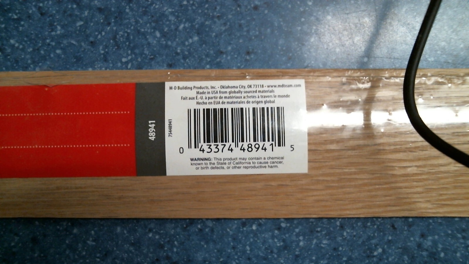 m-d 48941, 36″ T-Moulding, Unfinished, FREE SHIPPING