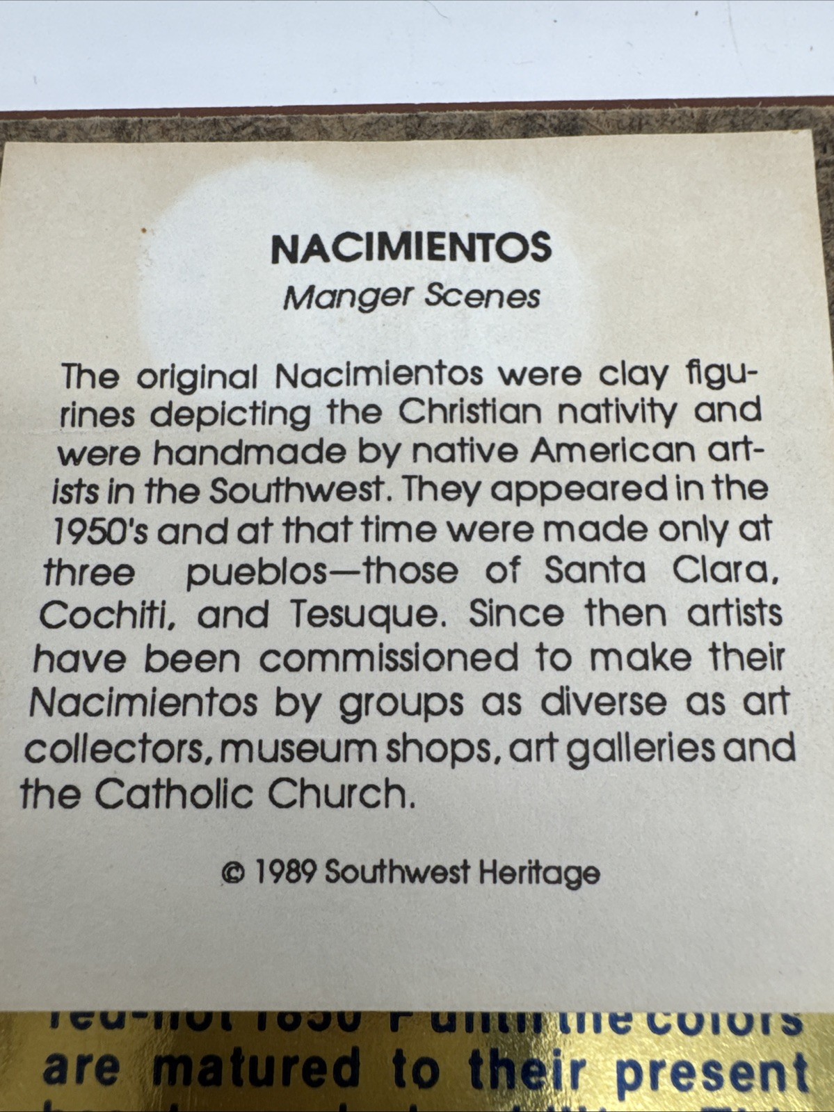 Masterworks Nascimentos Nativity Scene Vintage 1989 Ceramic Art Tile Trivet 6”