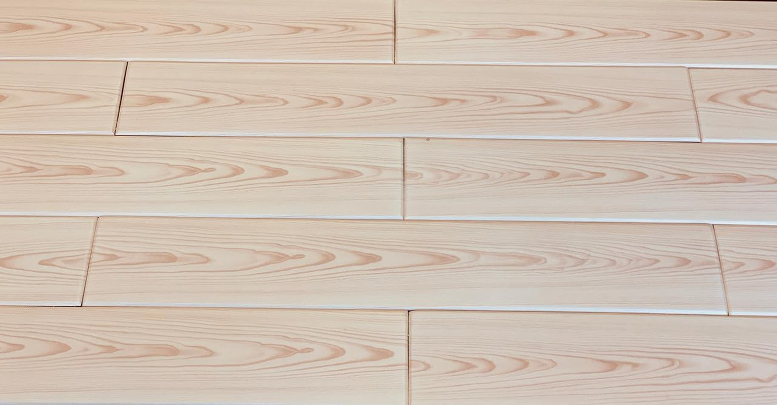 Natural Maple Foam Wood Ceiling Planks – 39″x6″, 96 Pack, 156 Sq.Ft.