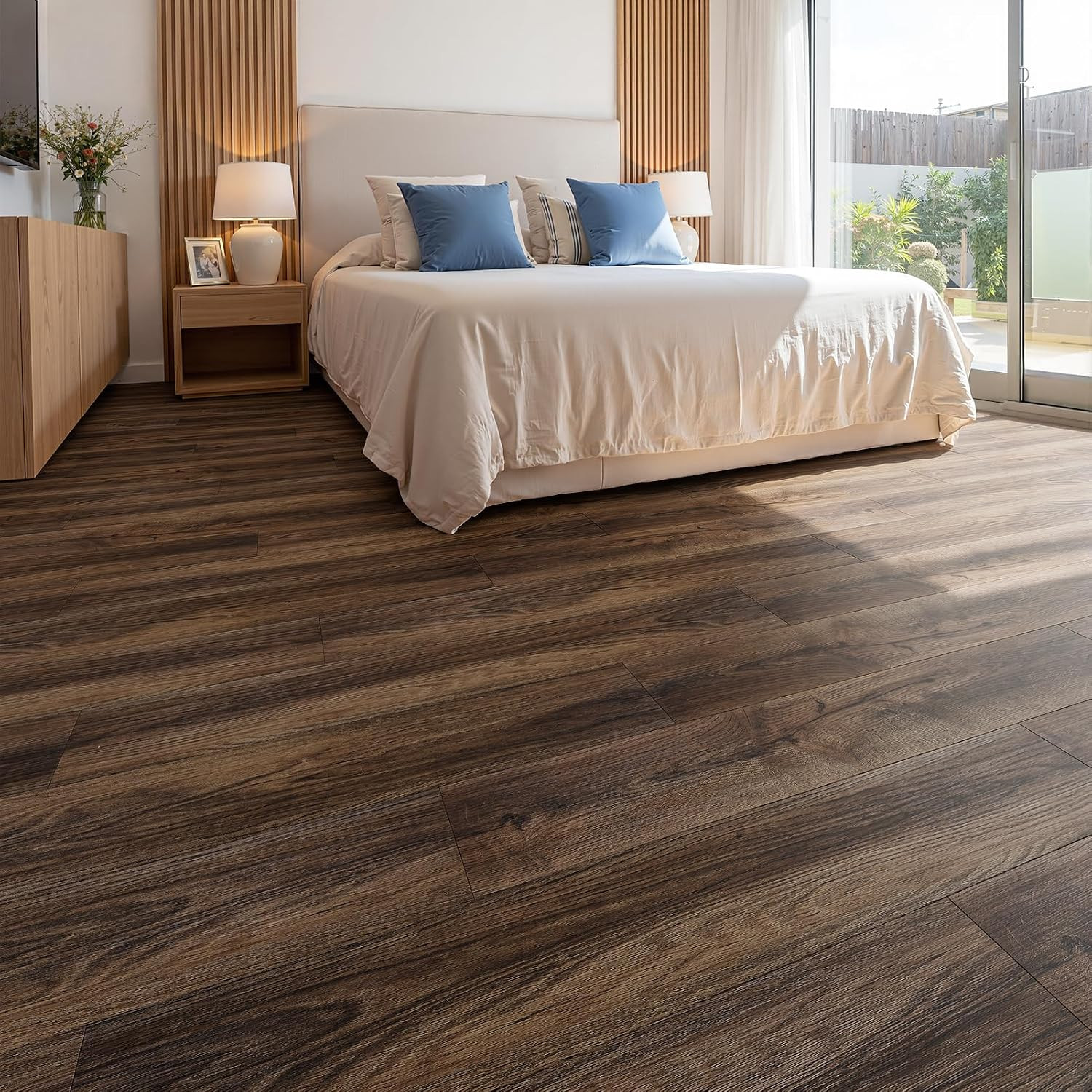 36 Pack Peel and Stick Waterproof Vinyl Plank Flooring – Espresso Walnut