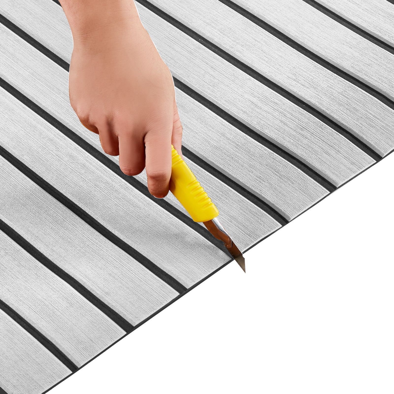 Boat Flooring, EVA Foam Boat Decking 94.5″ x 45.7″, Non – Slip Self – Adhesive