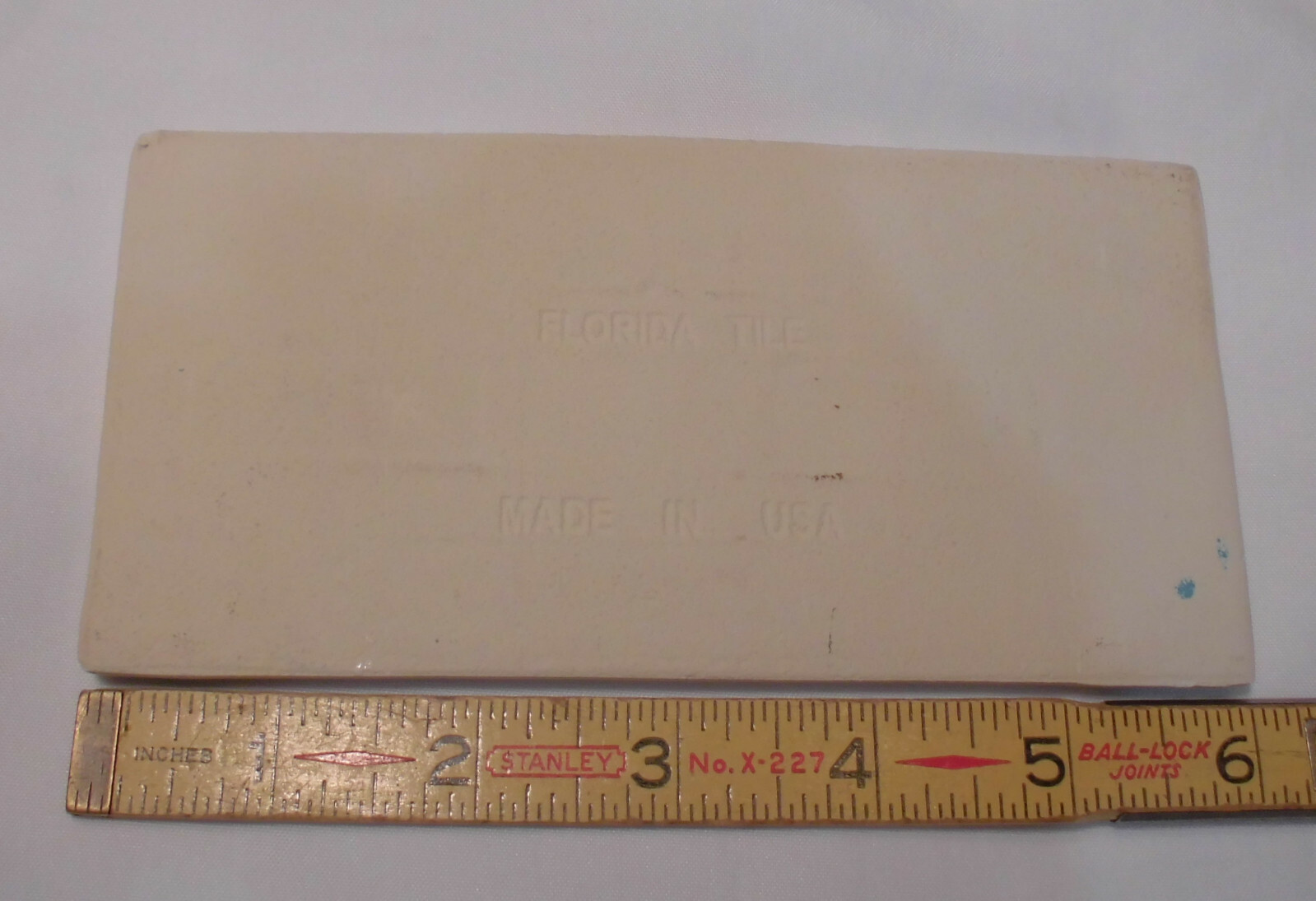 1 pc. *Irregular White* Subway Glossy Ceramic Tile 3″ X 6-1/16″ Florida Co. New