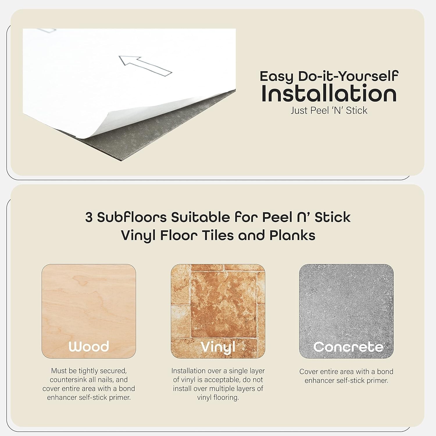 12″ Vinyl Floor 20 Tiles Wood Oak Plank Self Adhesive Peel & Stick Home Decor