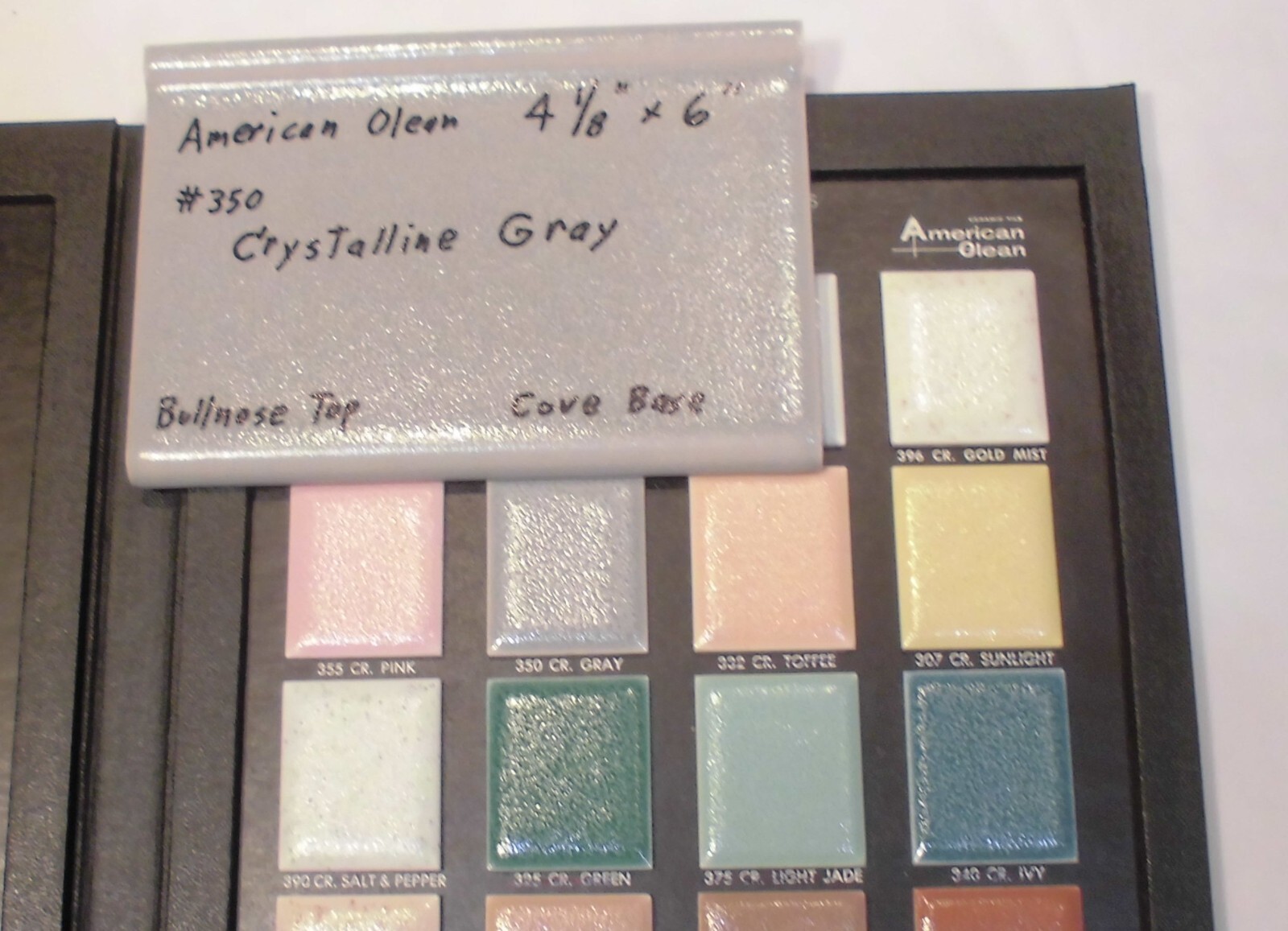 1 pc. Crystalline Gray; base/cove Ceramic Tile; 4-1/8″ X 6″ by American Olean