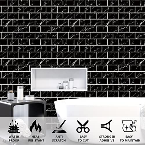 Backsplash Tile for Kitchen Peel & Stick12″x12″Self Adhesive Wall Tiles,10-Sheet