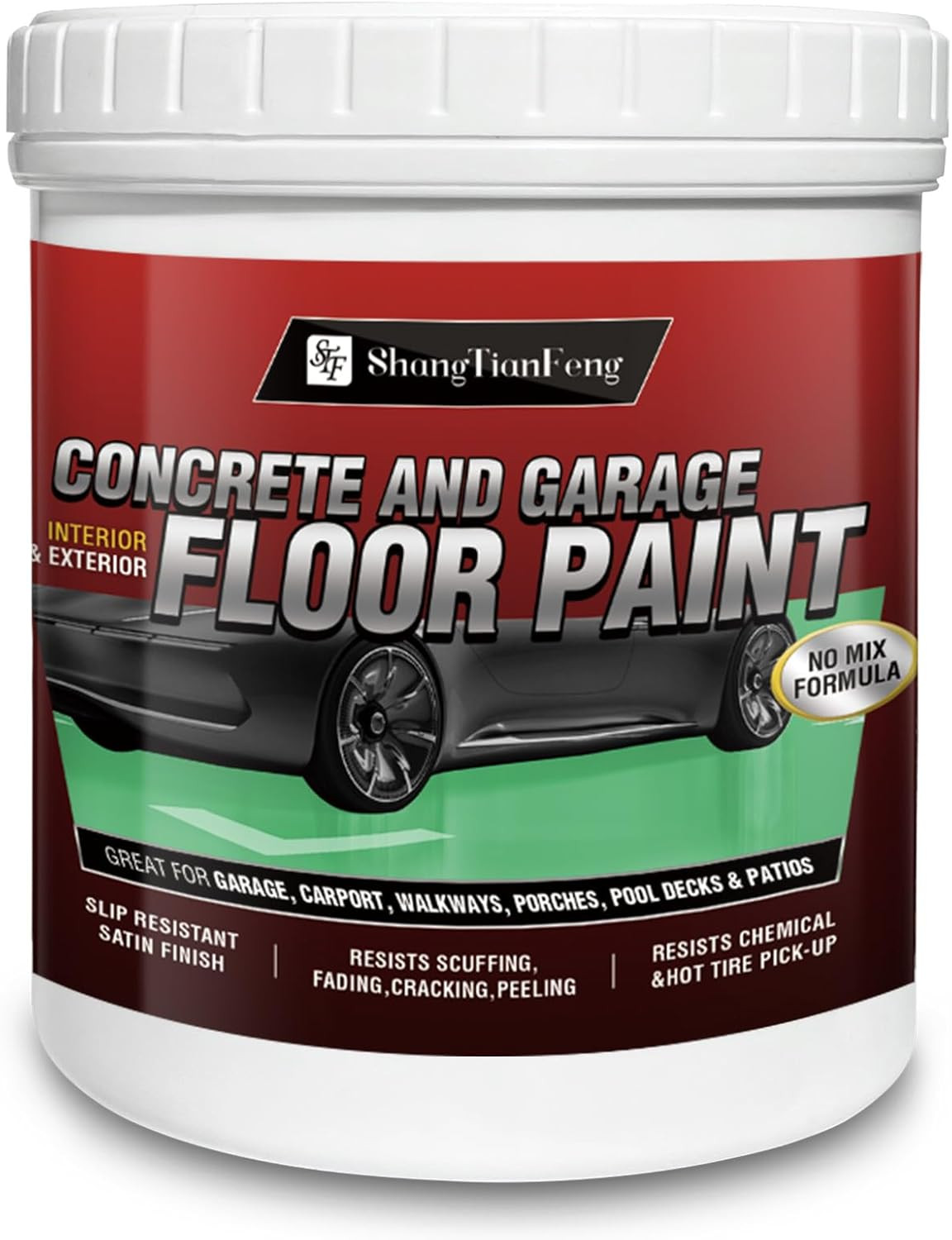 5 Gallon Professional Floor Paint (Slate Gray,800-1000 Sq.Ft)) – Acrylic Concret