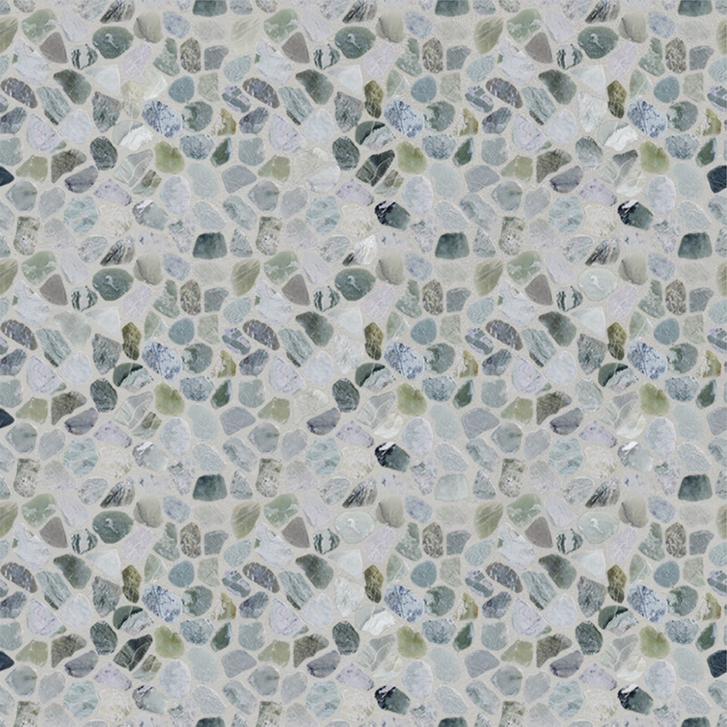 Ocean Green Sliced Pebble Mosaic Wall & Floor Tile ($14.57/SqFt)