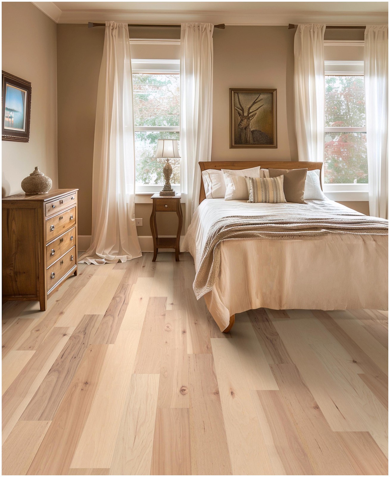 Shaw SW773 Repel 7″W Wire Brushed Engineered Hickory Hardwood – Spirit
