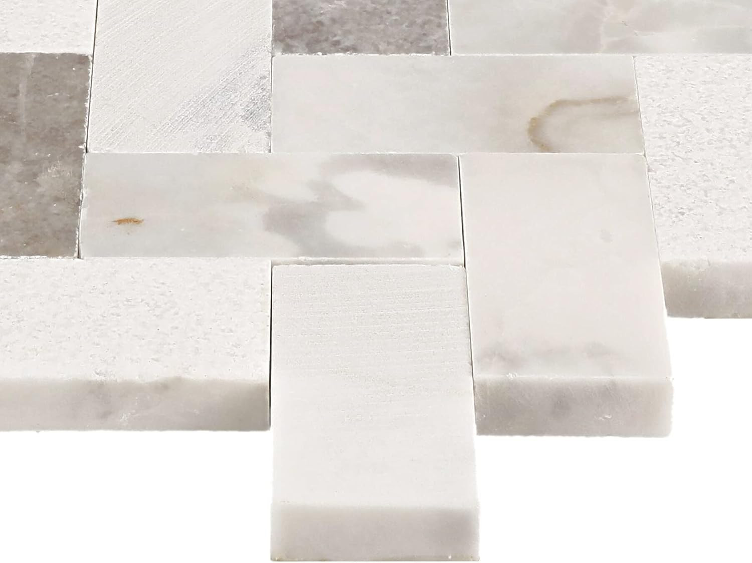 Stormy Mist Herringbone Mosaic Tile 12″x12″ – 10 Pieces, 7.5 SQFT