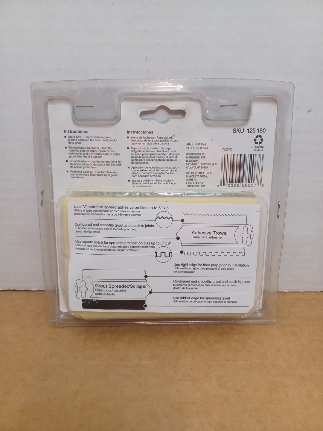 New HDX Tile Repair and Installation Kit SKU 125 180