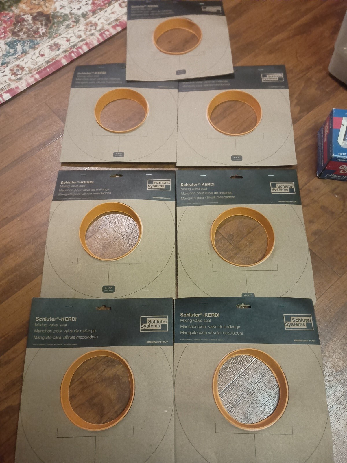 7x Schluter Kerdi Mixing Valve Seal 4-1/2″ KMSMV235/114/UV free shipping