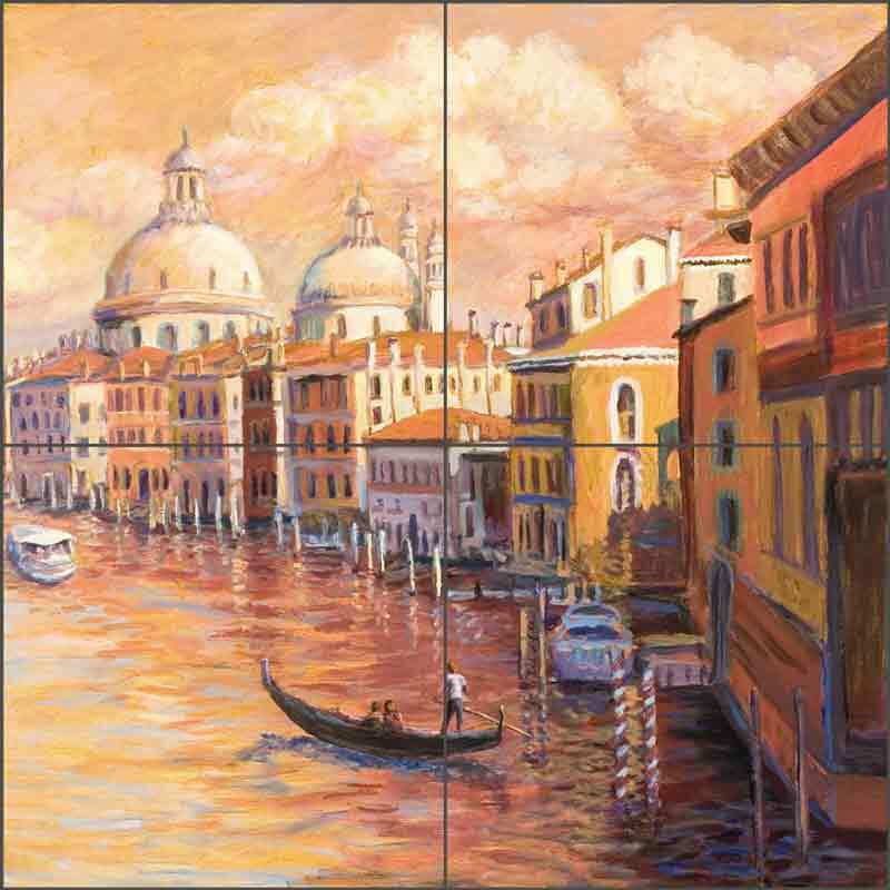 Venice Art Tile Backsplash Joanne Morris Margosian Ceramic Mural JM109
