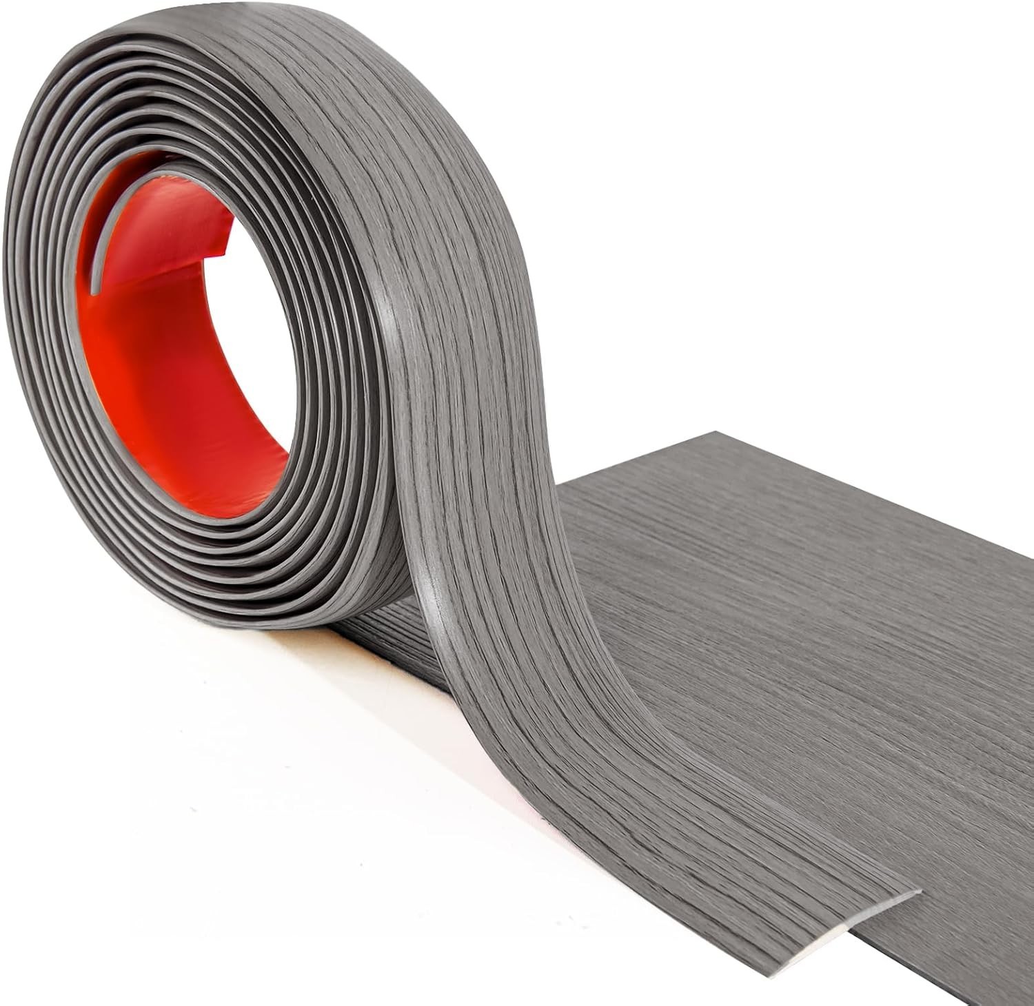 Multi-Surface Self-Adhesive Floor Transition Strip – 4FT Gray Vinyl Solution